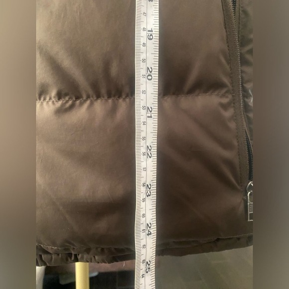 PATAGONIA REVERSIBLE BIVY DOWN VEST JACKET DUCK DOWN INSULATED S Brown - Picture 7 of 9